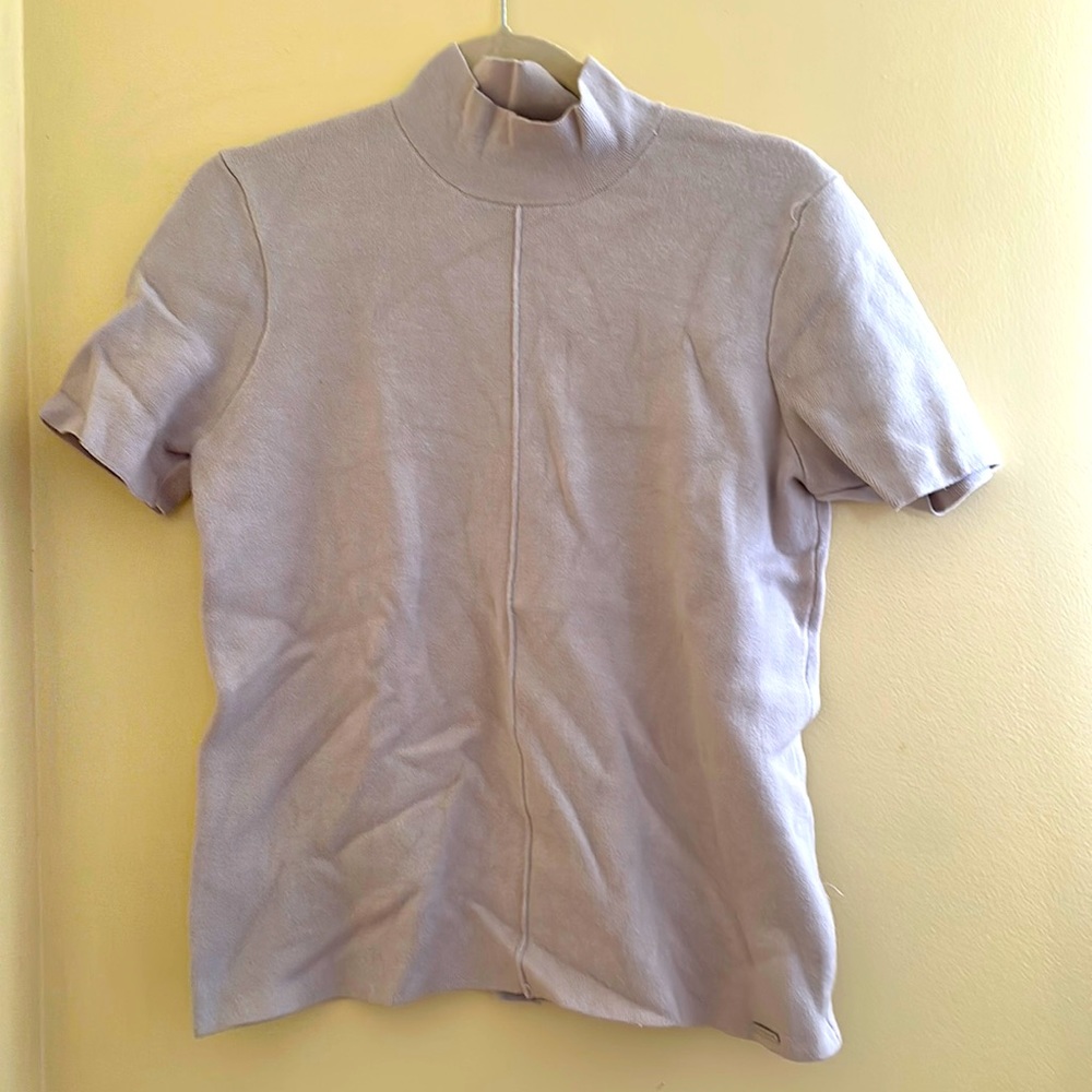 Tahari mock turtleneck